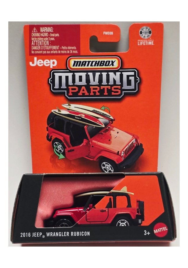 2026 Matchbox 2016 Jeep Wrangler Rubicon