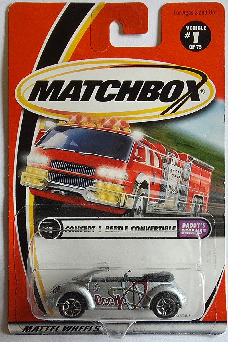 2001 Matchbox Concept 1 Beetle Convertible