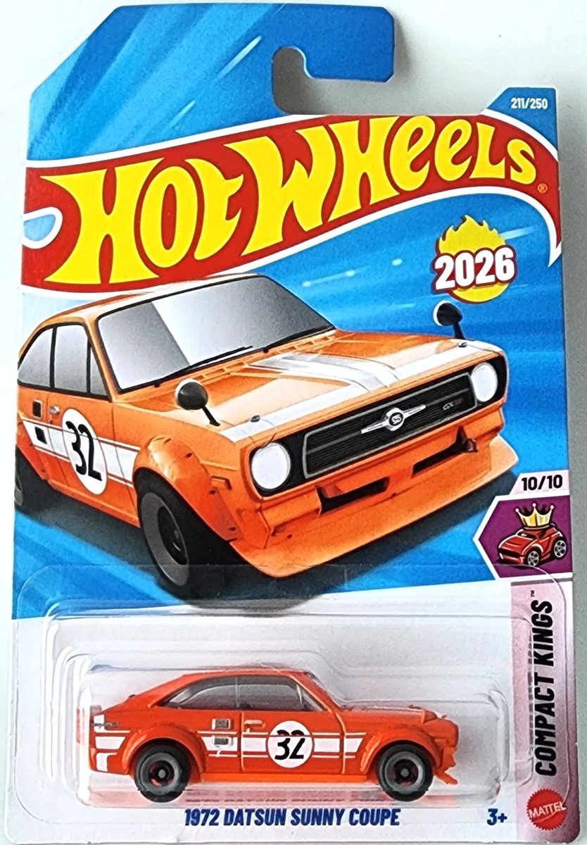 2026 Hot Wheels 1972 Datsun Sunny Coupe