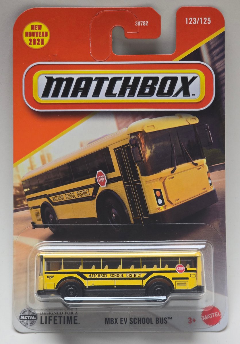 2025 Matchbox MBX EV School Bus (First Edition)